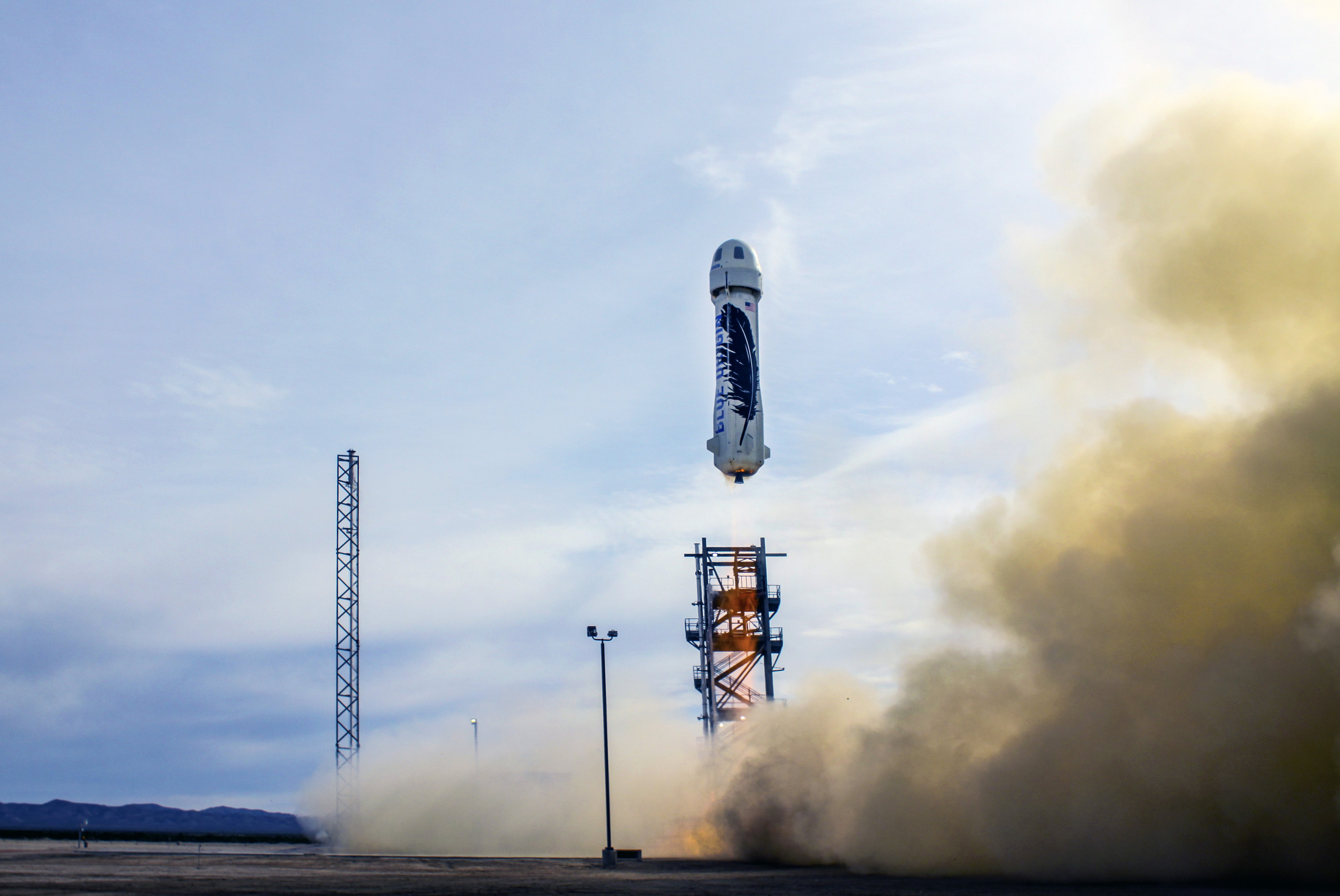 Blue Origin launch. Photo courtesy of Blue Origin. Used with permission.