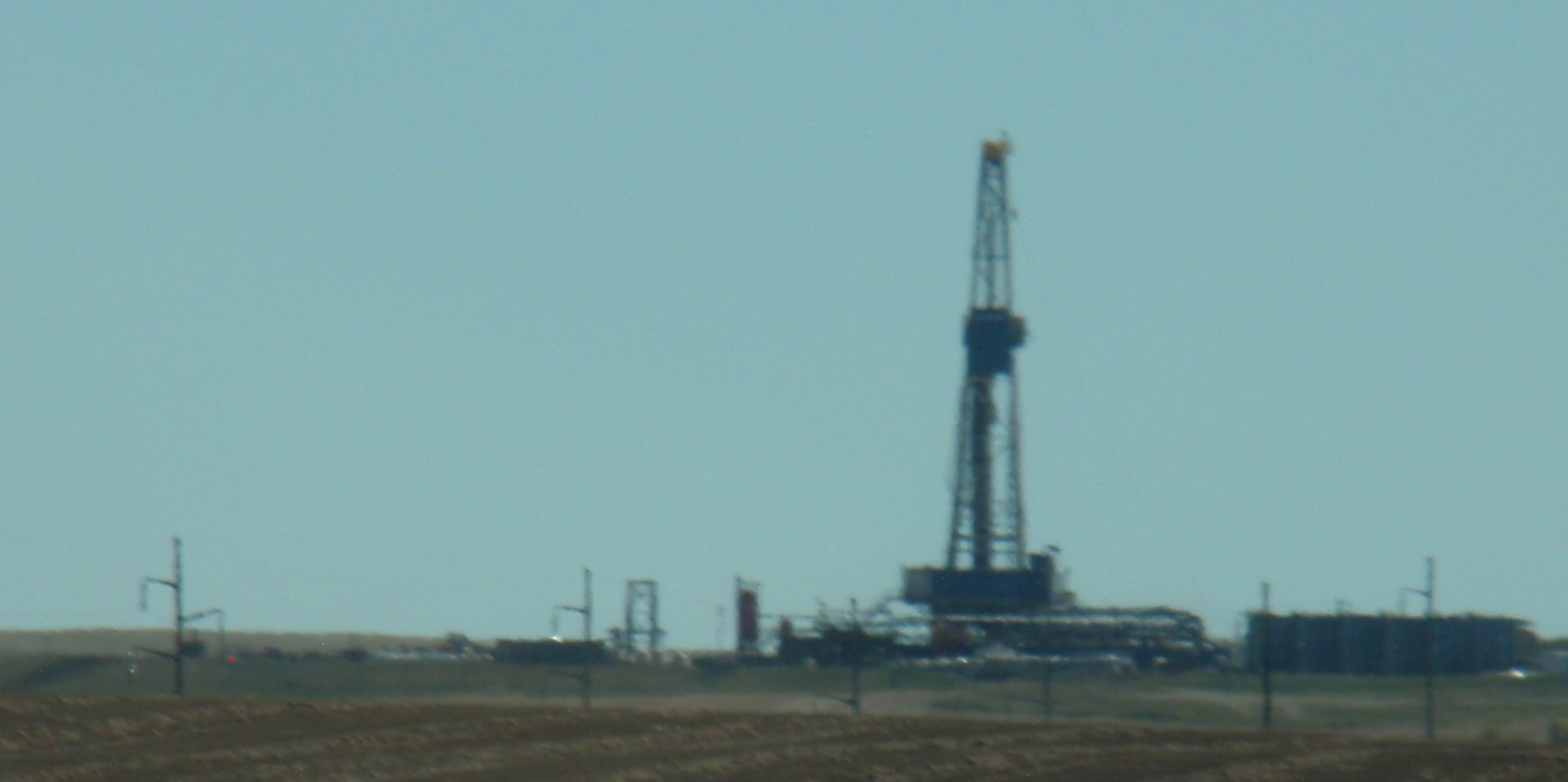 How fast do you suppose those drillers that scaled back could scale up? Out of focus photo by James Ulvog.