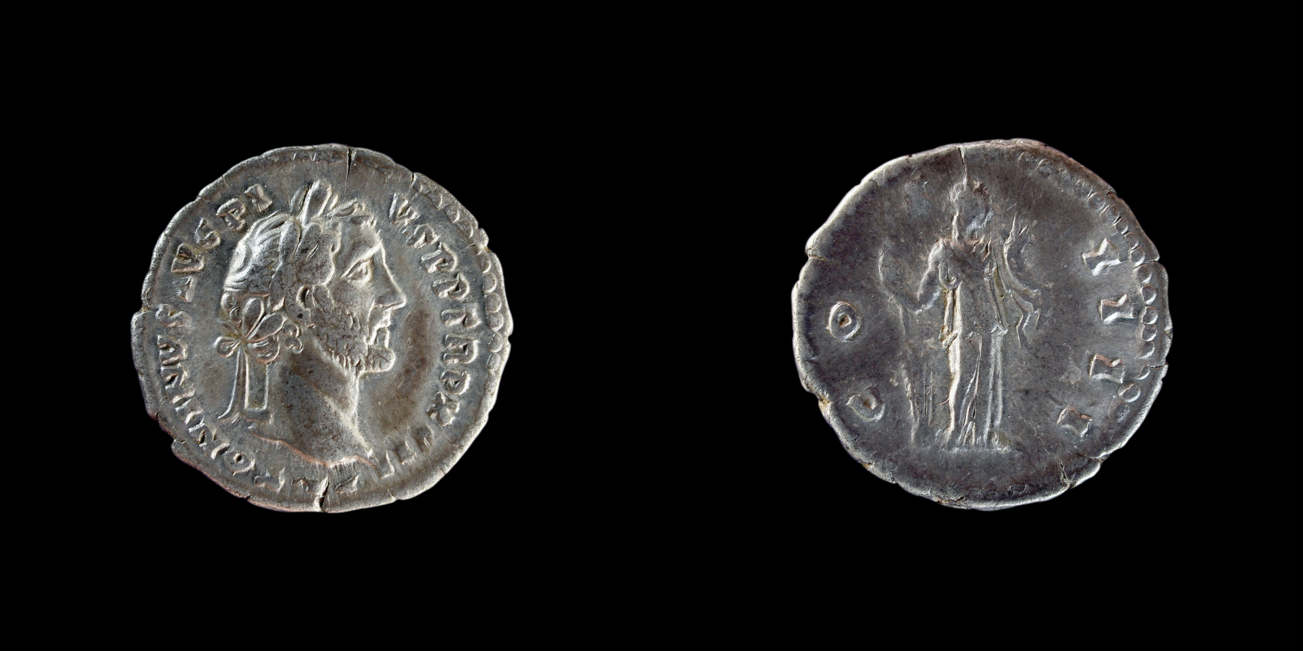 Silver Roman denarius. Photo courtesy of Adobe Stock.