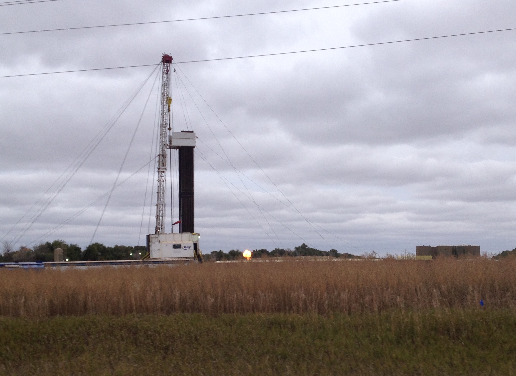 Drilling rig in North Dakota during October 2013 to go along with previous two pictures. Photo by James Ulvog. 
